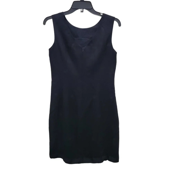 Tommy Bahama Women's Black 100% Silk Embroidered Pineapple Sleeveless Dress Sz 4 - Picture 5 of 5